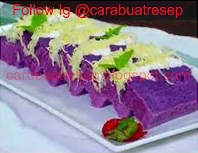 CARA MEMBUAT BROWNIES UBI UNGU