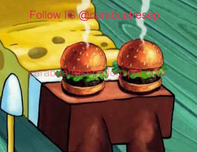 CARA MEMBUAT KRABBY PATTY SPONGEBOB